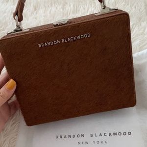 BRANDON BLACKWOOD: KENDRICK TRUNK BROWN PONY HAIR